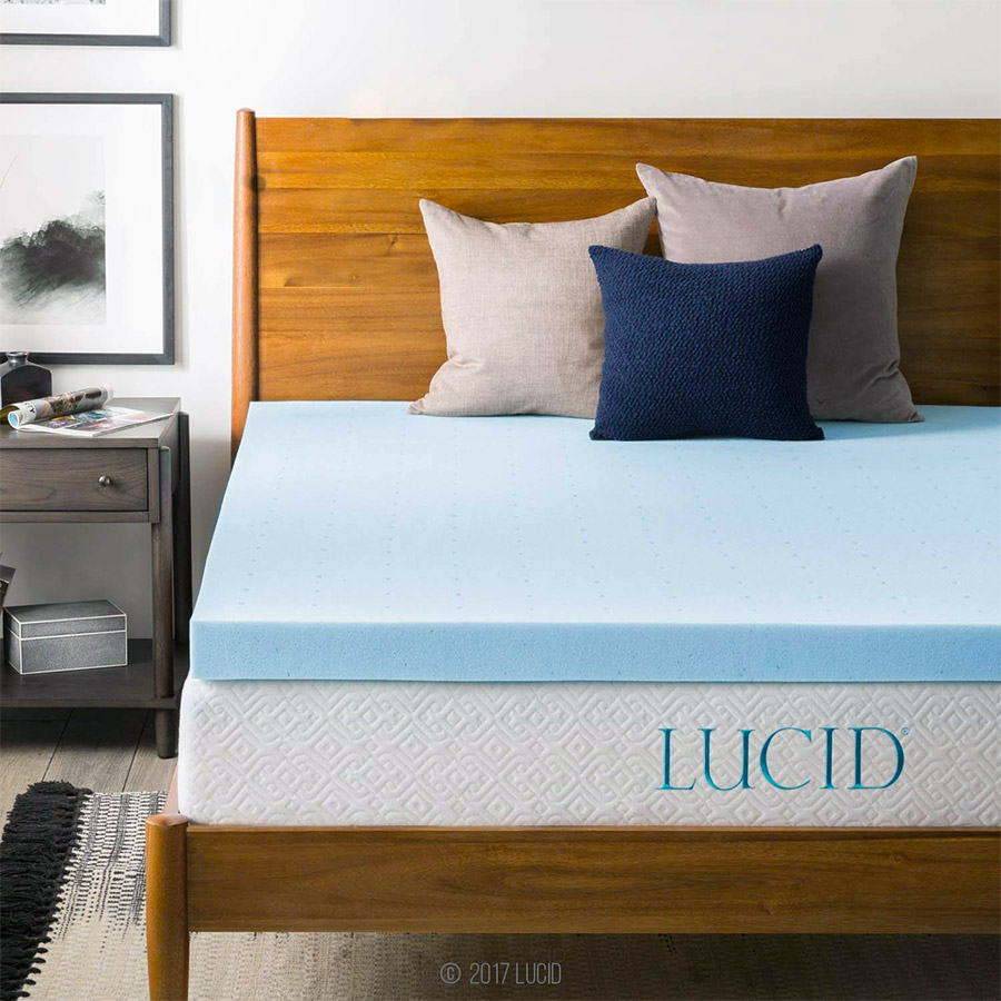 The queen size of Lucid mattress topper